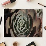 Succulent Green Pink Rosettes Cosmetic Bag (XL)