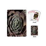 Succulent Green Pink Rosettes Playing Cards (Mini) 