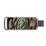 Succulent Green Pink Rosettes Portable USB Flash (Two Sides)