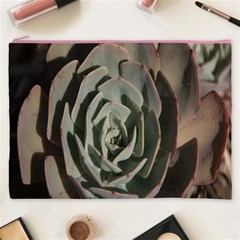 Succulent Green Pink Rosettes Cosmetic Bag (XXXL)  from ArtsNow.com Front