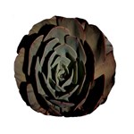 Succulent Green Pink Rosettes Standard 15  Premium Round Cushions