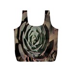 Succulent Green Pink Rosettes Full Print Recycle Bags (S) 