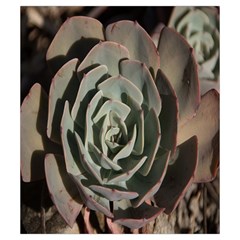 Succulent Green Pink Rosettes Drawstring Pouches (Small)  from ArtsNow.com Back