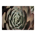 Succulent Green Pink Rosettes Double Sided Flano Blanket (Mini) 