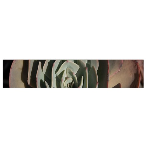 Succulent Green Pink Rosettes Small Flano Scarf from ArtsNow.com Front