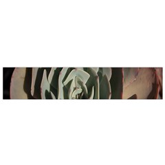 Succulent Green Pink Rosettes Small Flano Scarf from ArtsNow.com Front