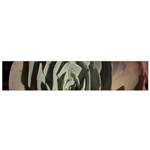 Succulent Green Pink Rosettes Small Flano Scarf