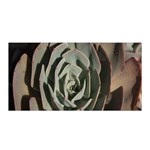 Succulent Green Pink Rosettes Satin Wrap