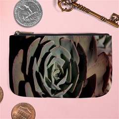 Succulent Green Pink Rosettes Large Coin Purse from ArtsNow.com Front