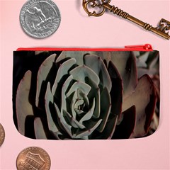 Succulent Green Pink Rosettes Large Coin Purse from ArtsNow.com Back
