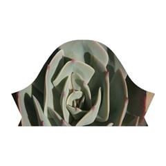 Succulent Green Pink Rosettes Short Sleeve V Left Sleeve
