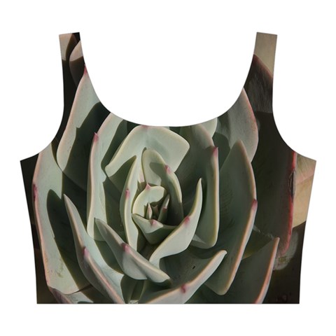 Succulent Green Pink Rosettes Midi Sleeveless Dress from ArtsNow.com Top Front