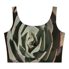 Succulent Green Pink Rosettes Midi Sleeveless Dress from ArtsNow.com Top Front