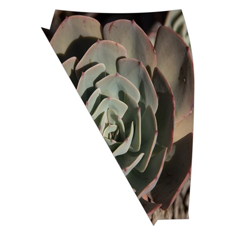 Succulent Green Pink Rosettes Midi Wrap Pencil Skirt from ArtsNow.com Front Left