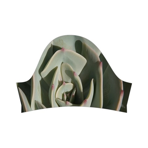 Succulent Green Pink Rosettes Kids  Short Sleeve Velvet Dress from ArtsNow.com Left Sleeve
