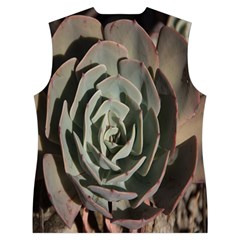 Succulent Green Pink Rosettes Women s Button Up Vest from ArtsNow.com Back