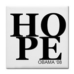 hope_obema Tile Coaster