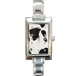 an_texture001 Rectangular Italian Charm Watch