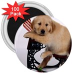 Labrador Puppy 1 3  Magnet (100 pack)