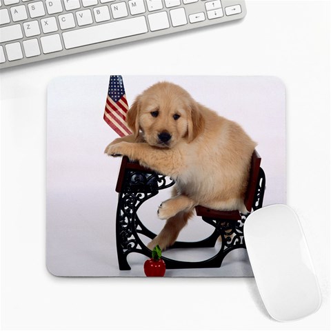 Labrador Puppy 1 Large Mousepad from ArtsNow.com Front