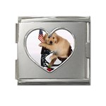 Labrador Puppy 1 Mega Link Heart Italian Charm (18mm)