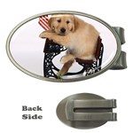 Labrador Puppy 1 Money Clip (Oval)