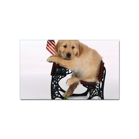 Labrador Puppy 1 Sticker Rectangular (10 pack) from ArtsNow.com Front
