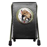 Labrador Puppy 1 Pen Holder Desk Clock