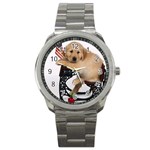 Labrador Puppy 1 Sport Metal Watch