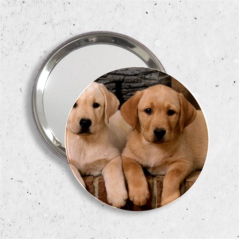 Labrador  Puppy 2 2.25  Handbag Mirror from ArtsNow.com Front