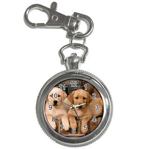 Labrador  Puppy 2 Key Chain Watch from ArtsNow.com Front