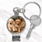 Labrador  Puppy 2 Nail Clippers Key Chain