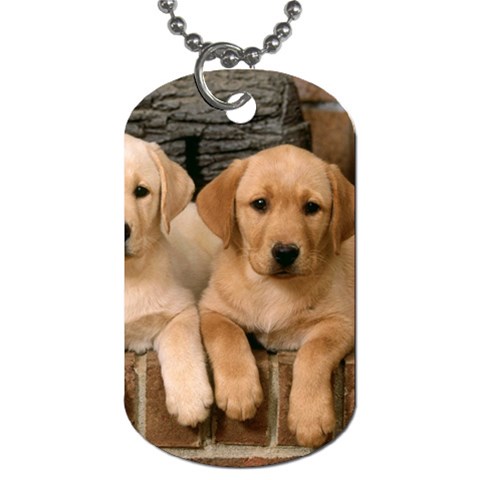 Labrador  Puppy 2 Dog Tag (One Side) from ArtsNow.com Front