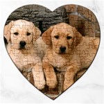 Labrador  Puppy 2 Jigsaw Puzzle (Heart)