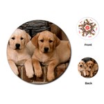 Labrador  Puppy 2 Playing Cards (Round)