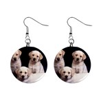 Labrador-Puppy 3 1  Button Earrings