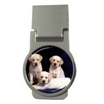 Labrador-Puppy 3 Money Clip (Round)