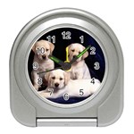 Labrador-Puppy 3 Travel Alarm Clock