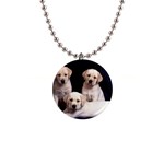 Labrador-Puppy 3 1  Button Necklace
