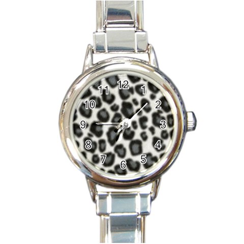 an_texture02 Round Italian Charm Watch from ArtsNow.com Front