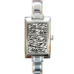 an_texture08 Rectangular Italian Charm Watch