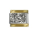 an_texture08 Gold Trim Italian Charm (9mm)