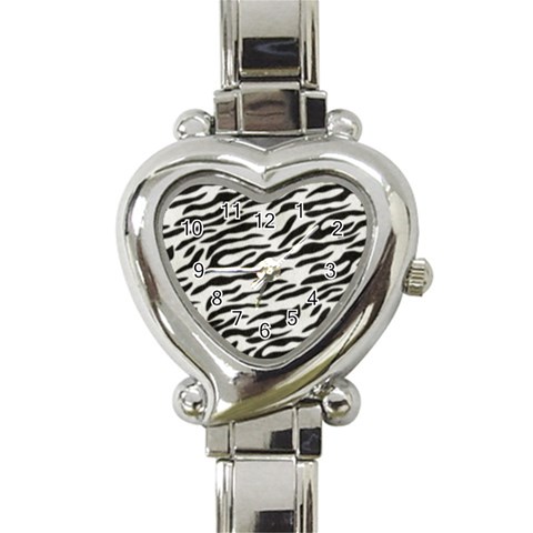 an_texture08 Heart Italian Charm Watch from ArtsNow.com Front