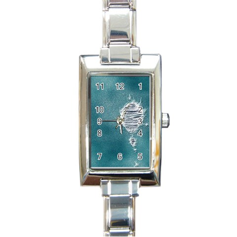 fa_texture08 Rectangular Italian Charm Watch from ArtsNow.com Front
