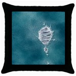 fa_texture08 Throw Pillow Case (Black)