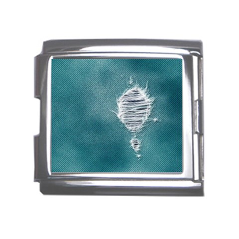 fa_texture08 Mega Link Italian Charm (18mm) from ArtsNow.com Front