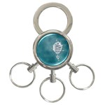 fa_texture08 3-Ring Key Chain