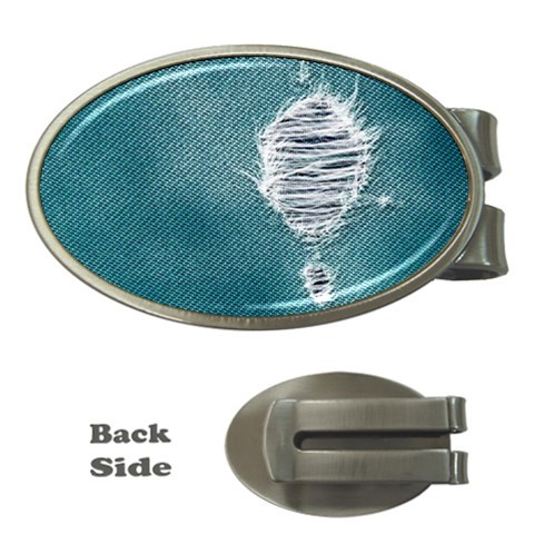 fa_texture08 Money Clip (Oval) from ArtsNow.com Front