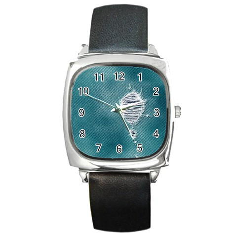 fa_texture08 Square Metal Watch from ArtsNow.com Front