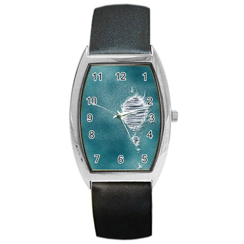 fa_texture08 Barrel Style Metal Watch from ArtsNow.com Front